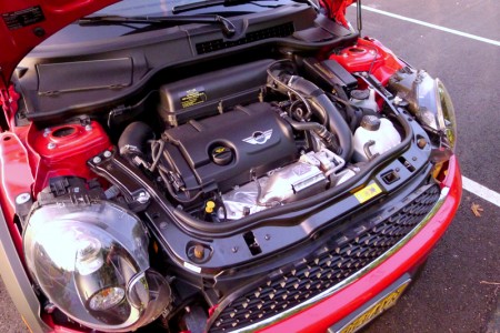 Turbo-charged motor of Mini Cooper S Coupe