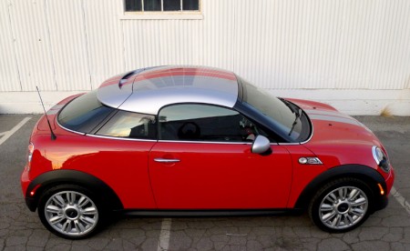 Top side view of Mini Cooper S Coupe