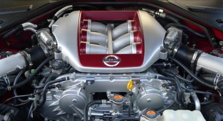 Twin-turbocharged V6 engine of Nissan GT-R Black Edition