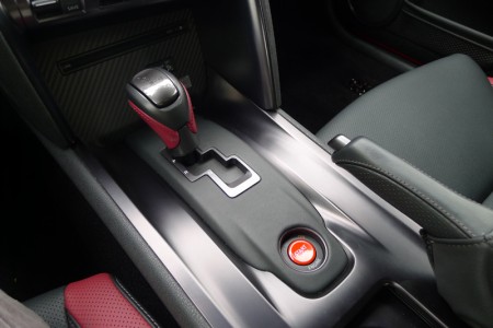Gearshift of Nissan GT-R Black Edition