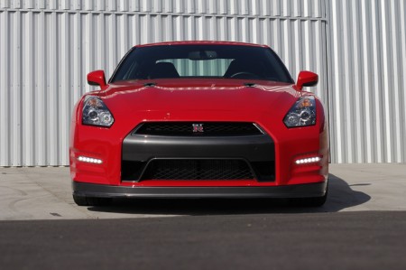 Front view of Nissan GT-R Black Edition