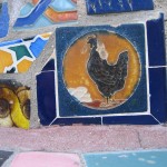 Watts Towers is decorated with porcelain, glass and tile