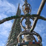 Much of Watts Towers is built from scrap rebar