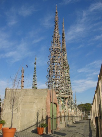 Watts Towers consists of 17 interconnected structures