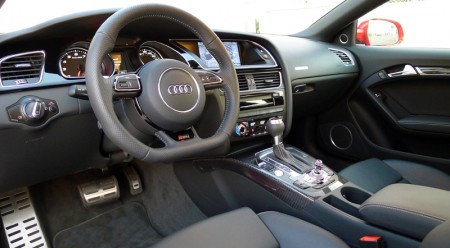 Leather interior of 2013 Audi RS 5 Coupe