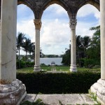 View through the Arches of The Cloister at the Ocean Club on Paradise Island, The Bahamas