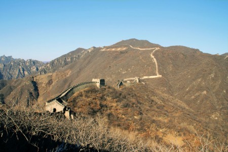 Distant View of Great Wall of China