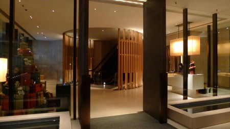 Street level reception area at The Upper House, Hong Kong