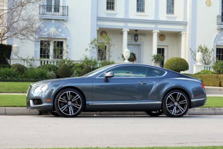 Side view of the Bentley Continental GT V8