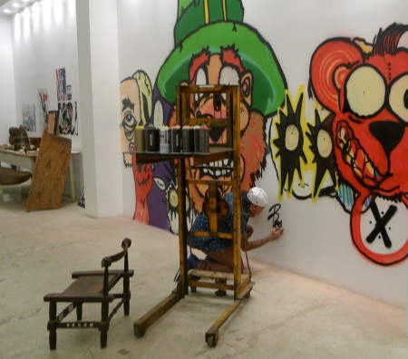 Chris Is Done and Signs the Piece at MB Galleries in Los Angeles