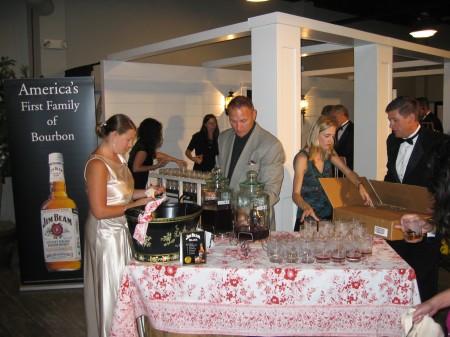 Jim Beam Tasting Stand at the Kentucky Bourbon Festival in Bardstown