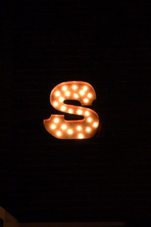 A shining "S" for Saison in San Francisco, CA.