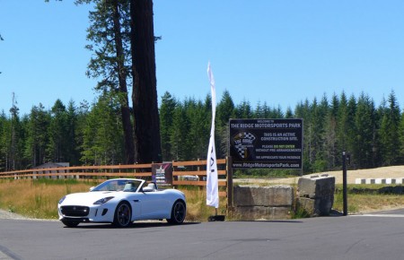 Polaris White Jaguar F-Type S at The Ridge Motorsports Park