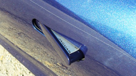 Door handle of the Jaguar F-Wheel detail of Jaguar F-Type S