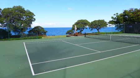 Tennis court at Mauna Kea Beach Hotel