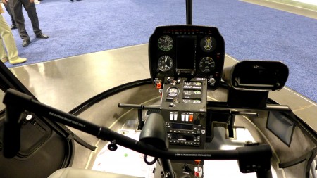 Robinson R22 helicopter glass cockpit
