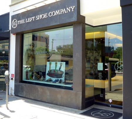 the left shoe company storefront on melrose avenue in los angeles