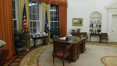 Step inside a full-size replica of the Oval Office