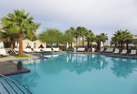 Take a dip in the pool at The Ritz-Carlton, Rancho Mirage desert oasis