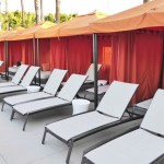 While away your days at one of Hotel Irvine's cabanas