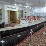 A replica of The Queen Mary made out of Legos